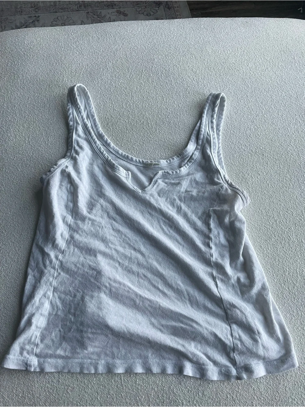 Free People White Scoop Neck Tank